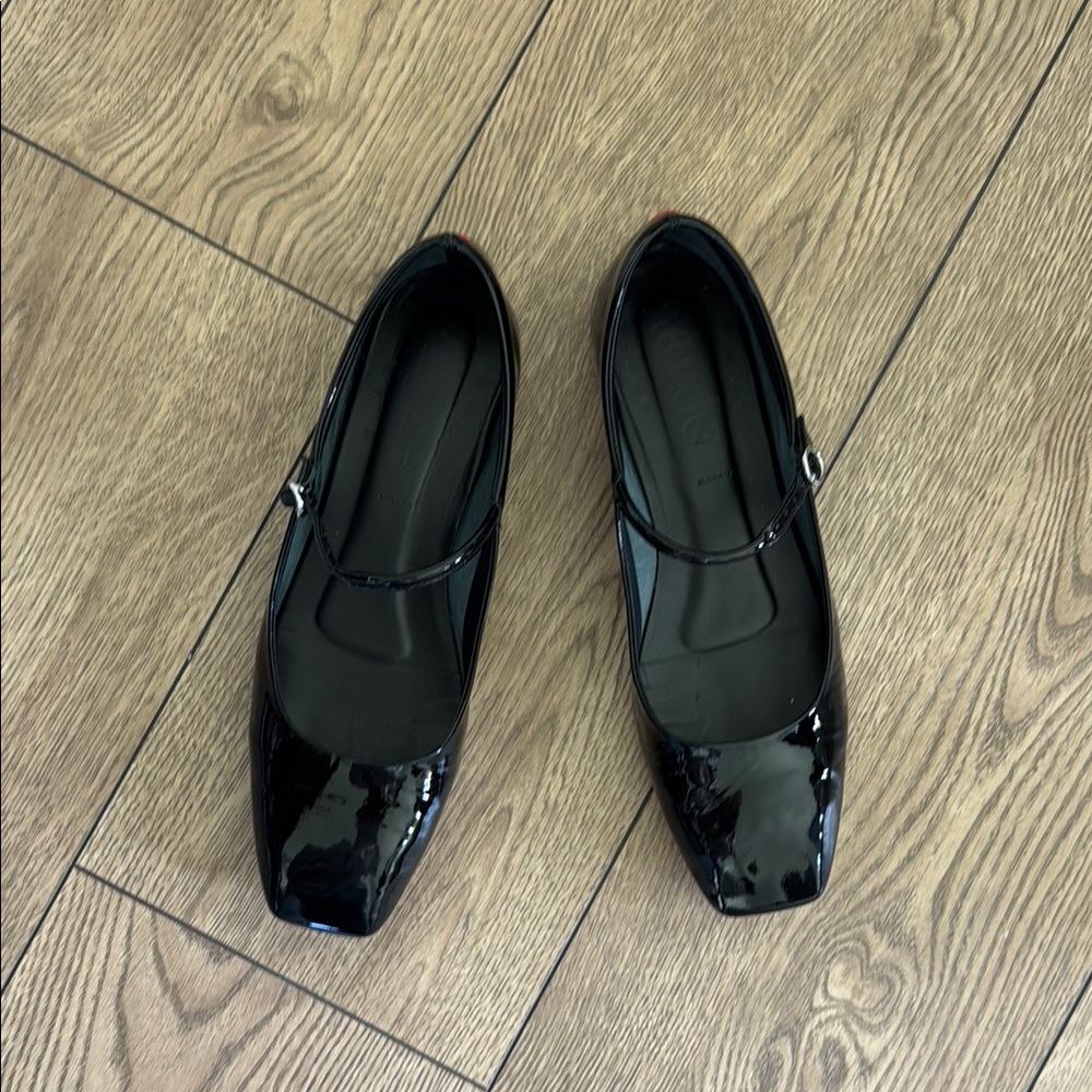 Aeyde Uma Patent Leather Ballerina Ballet Flats Size 39 US 8.5